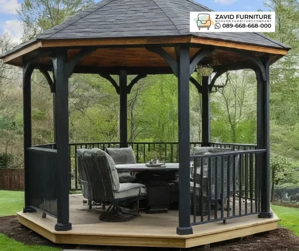 Jual Gazabo Kayu Gaya Eropa