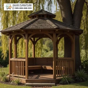 Jual Gazebo kayu Desain Modern Jual Gazebo kayu Desain Modern