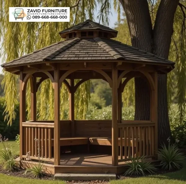 Jual Gazebo kayu Desain Modern Jual Gazebo kayu Desain Modern