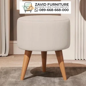 Jual Kursi Stool Bulat Kaki Kayu Jati