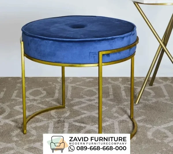 Jual Kursi Stool Lingkar Velvet Stainless Gold Jual Kursi Stool Lingkar Velvet Stainless Gold