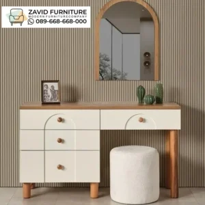 Jual Meja Rias Estetik Magelang Material Kayu