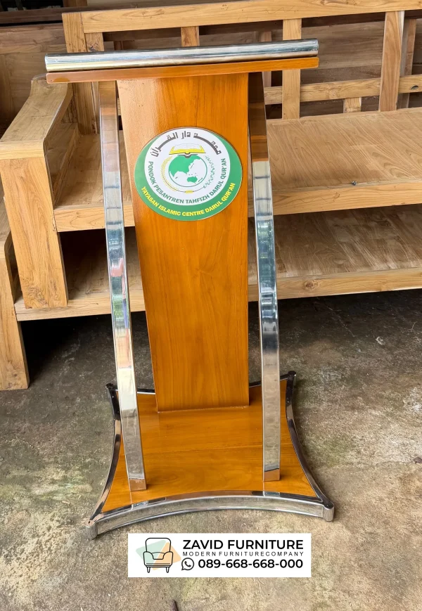Jual Podium Kayu Jati Stainless Semarang