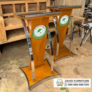 Jual Podium Kayu Jati Stainless Semarang