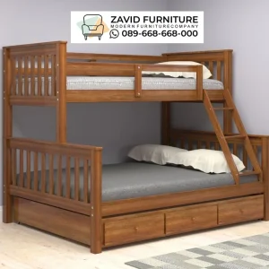 Jual Tempat Tidur Kayu Jati Tingkat Magetan