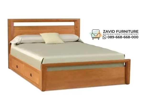 Jual Tempat Tidur Laci Kayu Jati Minimalis Modern