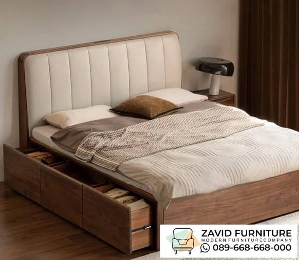 Jual Tempat Tidur Laci Kayu Jati Platform Minimalis