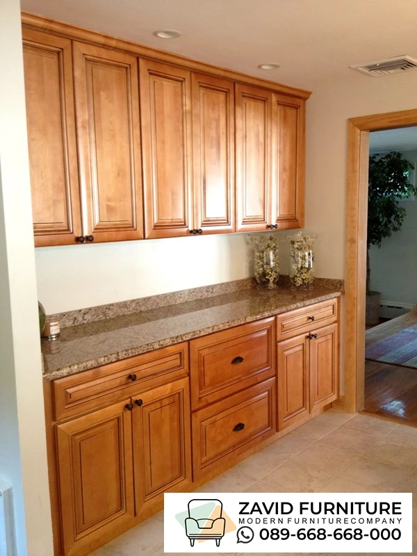 Kitchen Set Kayu Jati Desain Klasik Elegan