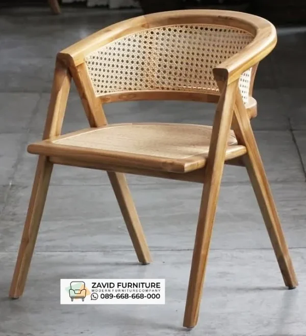 Kombinasi Rotan Kayu Kursi Cafe