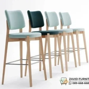 Kursi Bar Jati Retro Sandaran Lengkung Bandung