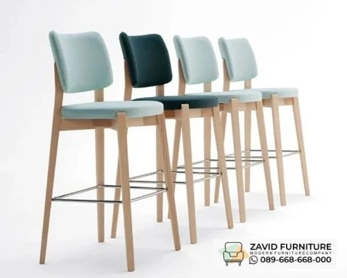 Kursi Bar Jati Retro Sandaran Lengkung Bandung