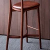 Kursi Bar Kayu Solid Modern Dark Wood Solo