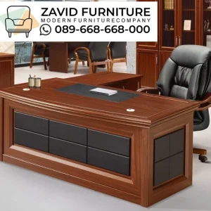 Meja Kantor Eksekutif Jati Model L