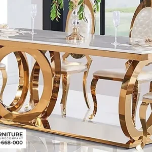 Meja Makan Marmer Kaki Unik Tangerang