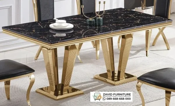 Meja Makan Marmer Mewah Lumajang