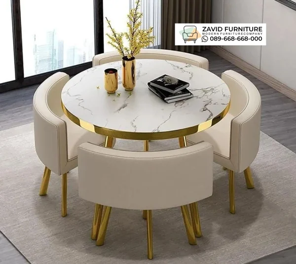 Meja Marmer Bulat Kota Sidoarjo Mewah