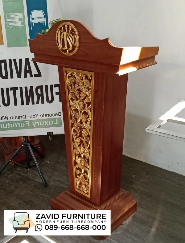 Podium Ceramah Ciamis Ukiran Klasik