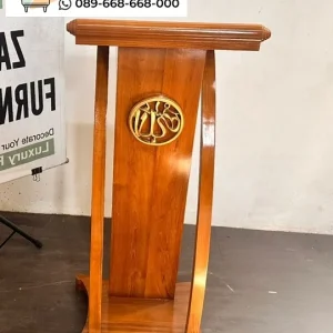 Podium Ceramah Karawang kayu Jati minimalis Podium Ceramah Karawang kayu Jati minimalis