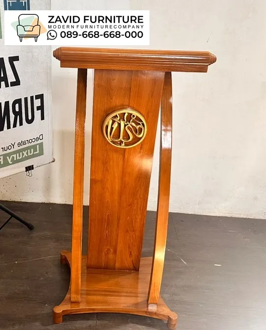 Podium Ceramah Karawang kayu Jati minimalis
