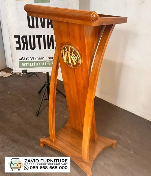 Podium Ceramah Kuningan Desain Ramping Podium Ceramah Kuningan Desain Ramping