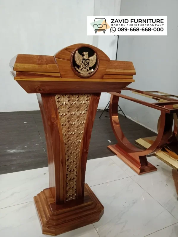 Podium Ceramah Pangandaran Garuda Kayu Jati Podium Ceramah Pangandaran Garuda Kayu Jati