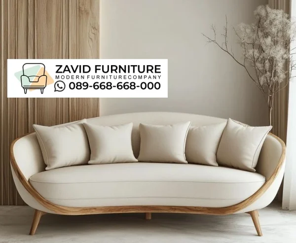 Sofa Lengkung Jati Modern Minimalis Terbaru