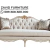 Sofa White Royal Klasik Ukir Gold