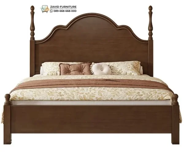 Tempat Tidur Kayu Jati Elegant Classic Bogor