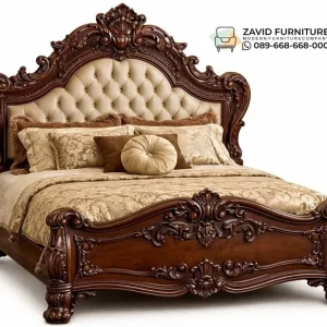 Tempat Tidur Kayu Jati Ukir Asli Jepara