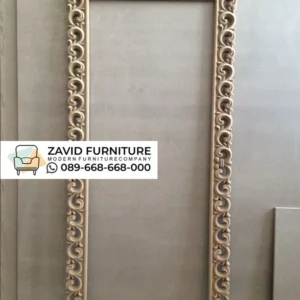 Frame Cermin Ukiran Relief Kayu Jati