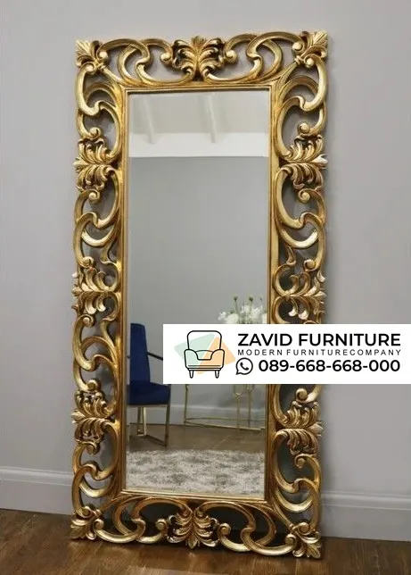 Frame Pigura Cermin Ukir Klasik Gold