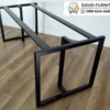 Jual Kaki Meja Besi Hollow Industrial Minimalis Kotak Hitam