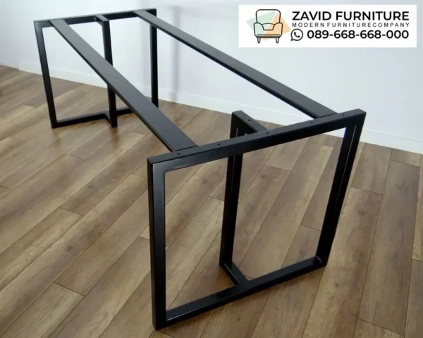 Jual Kaki Meja Besi Hollow Industrial Minimalis Kotak Hitam