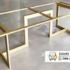 Jual Kaki Meja Besi Industrial Geometris Gold Edition