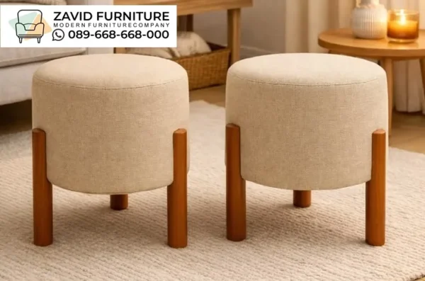 Jual Kursi Stool Bulat Kaki Kayu Solid Jual Kursi Stool Bulat Kaki Kayu Solid