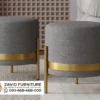 Jual Kursi Stool Bulat Velvet Kaki Emas Jual Kursi Stool Bulat Velvet Kaki Emas
