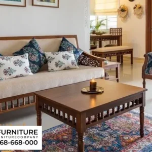 Jual Kursi Tamu Bahan Kayu Jati Motif Natural Salatiga