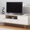 Jual Meja TV Cabinet Kayu Jati Kuat Tahan Lama Duco Putih Jual Meja TV Cabinet Kayu Jati Kuat Tahan Lama Duco Putih