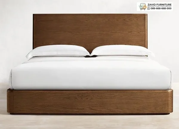 Jual Tempat Tidur Finishing Natural Kayu Jati Bandung