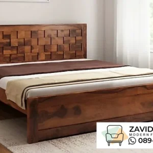 Jual Tempat Tidur Jati Aksen Kotak Ciamis