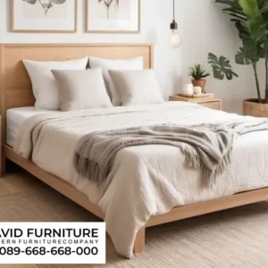 Jual Tempat Tidur Kayu Gaya Japandi Riau