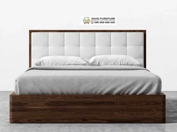 Jual Tempat Tidur Kayu Jati Headbord Busa Empuk Surakarta