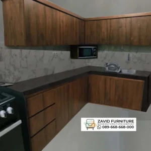 Kitchen Set Minimalis Seri Modern Wood L-Shape