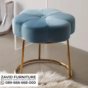 Kursi Stool Bentuk Bunga Kaki Stainless