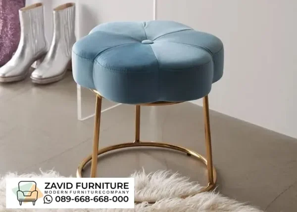 Kursi Stool Bentuk Bunga Kaki Stainless