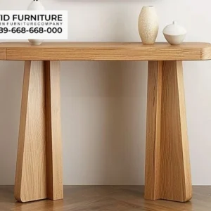 Meja Konsul Jati Skandinavia Minimalis Malang