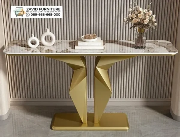 Meja Konsul Kaki Unik Luxury Marmer