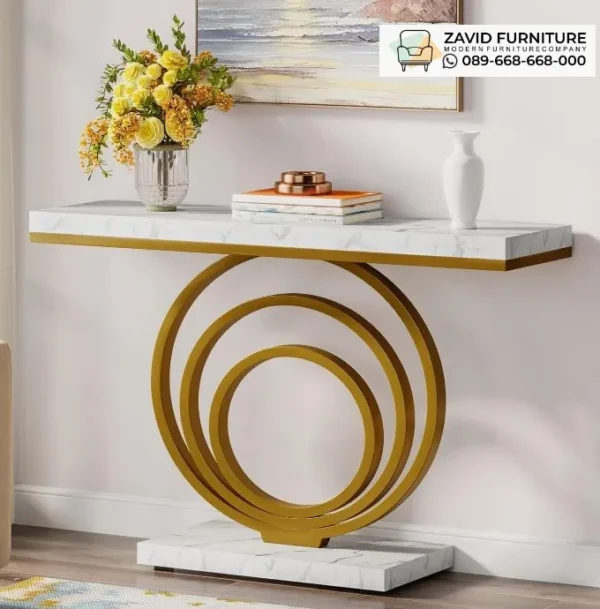 Meja Konsul Marmer Minimalis Jakarta Model Mewah Elegan