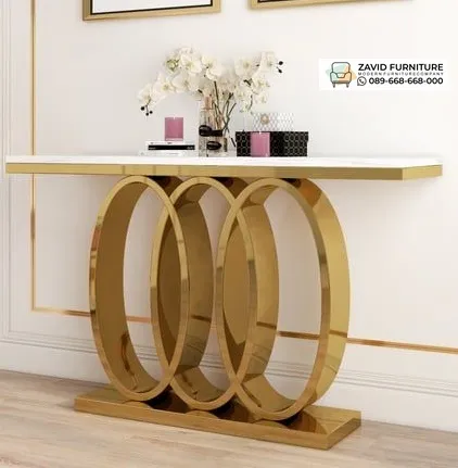 Meja Konsul Marmer Putih Terlaris