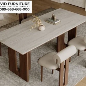 Meja Makan Marmer Minimalis Pilar Kayu Meja Makan Marmer Minimalis Pilar Kayu